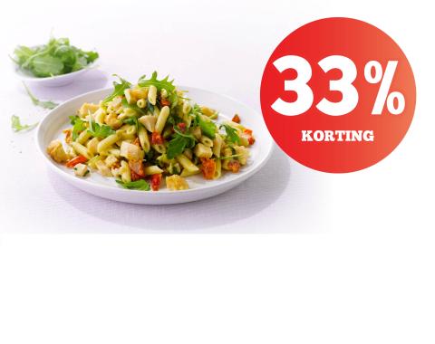 promo, korting, pastasalade, pasta, mosterd, honing, dressing, spar.be