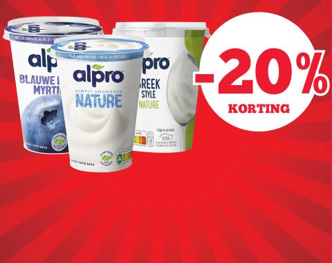 promo, korting, alpro, yoghurt, spar.be
