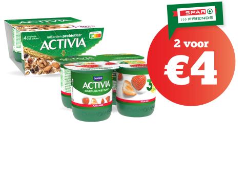 promo, korting, danone, activia, yoghurt, fruityoghurt, fruit, vanille, spar.be
