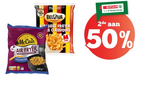 promo, korting, belviva, mccain, frieten, spar.be