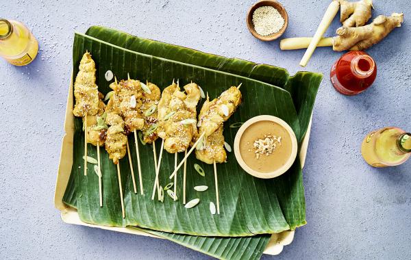 Thais, kipsaté, saté, satésaus, pindasaus, brochette, gevogelte, yakitori, streetfood, spar.be