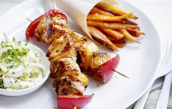 Sate, Zoete aardappel, Kalkoen, Gevogelte, Kids, SPAR.be