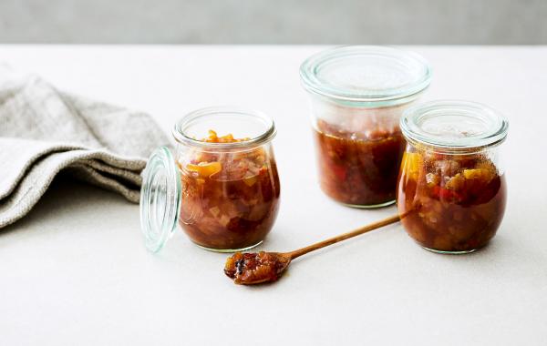 Chutney, pikant, pittig, fruit, appel, spar.be