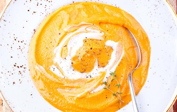 Soep van zoete aardappel met gember, Zoete aardappel, soep, Gember, SPAR.be