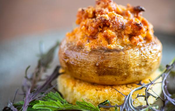 champignon, gehakt, merguez, merguez gehakt, hapje, aperitief, voorgerecht, apero, feest, gevulde champignon, spar.be
