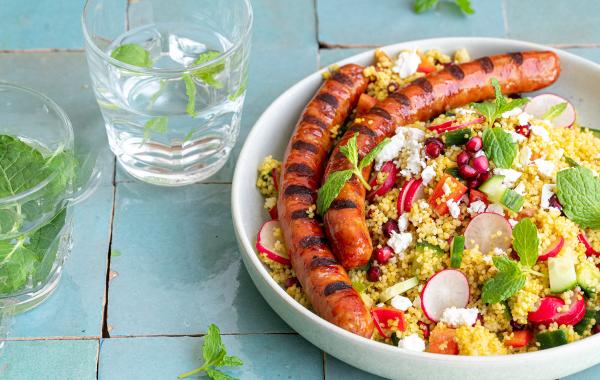 taboule, merguez, worst, worsten, Oosters, snel klaar, pittig, spicy, spar.be