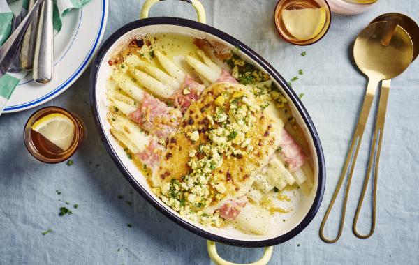 asperge, gratin, aspergegratin, ham, kaas, spar.be