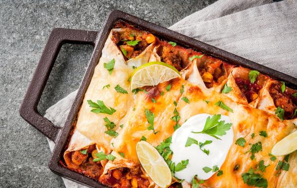 tortilla, mexicaans, zure room, gehakt, enchillada, zuiders, spar.be
