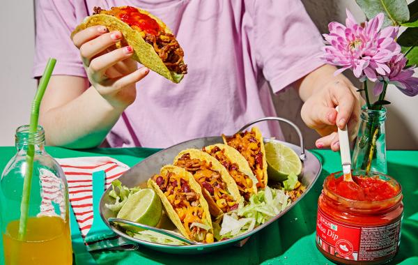 taco, gehakt, cheddar, Mexicaans, kidsidea, kindermaaltijd, zuiders, sla, spar.be